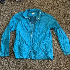 Vintage teal wind breaker